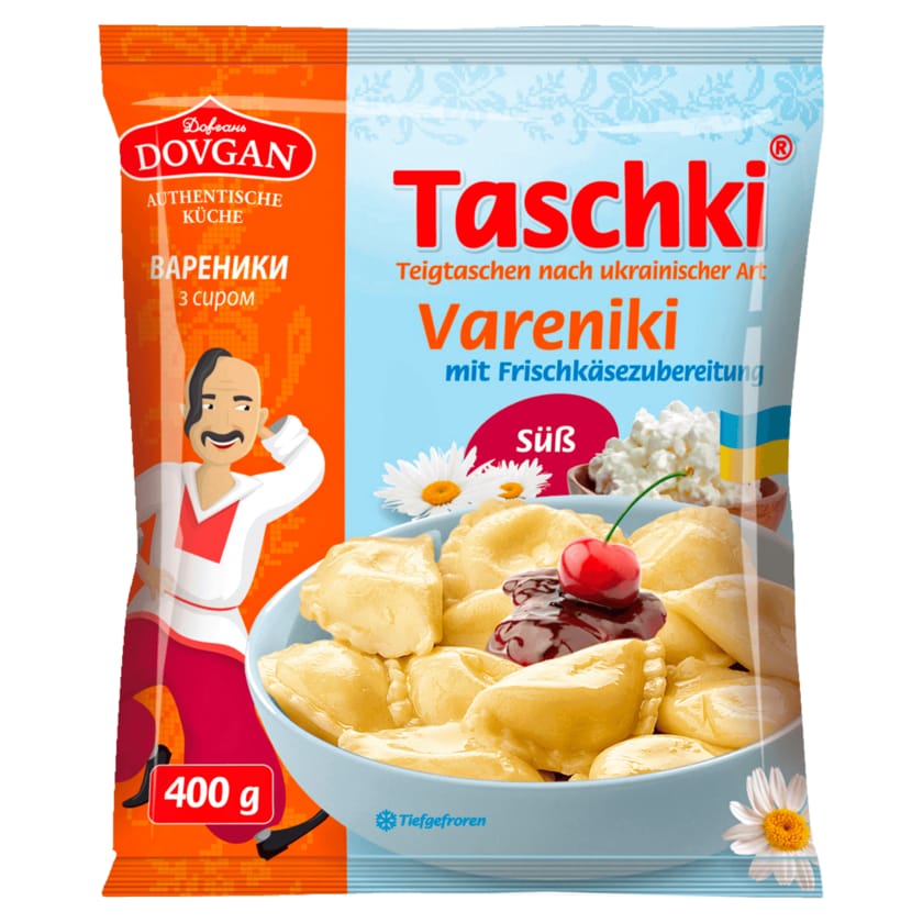 Dovgan Vareniki mit Frischkäsezubereitung süß 400g